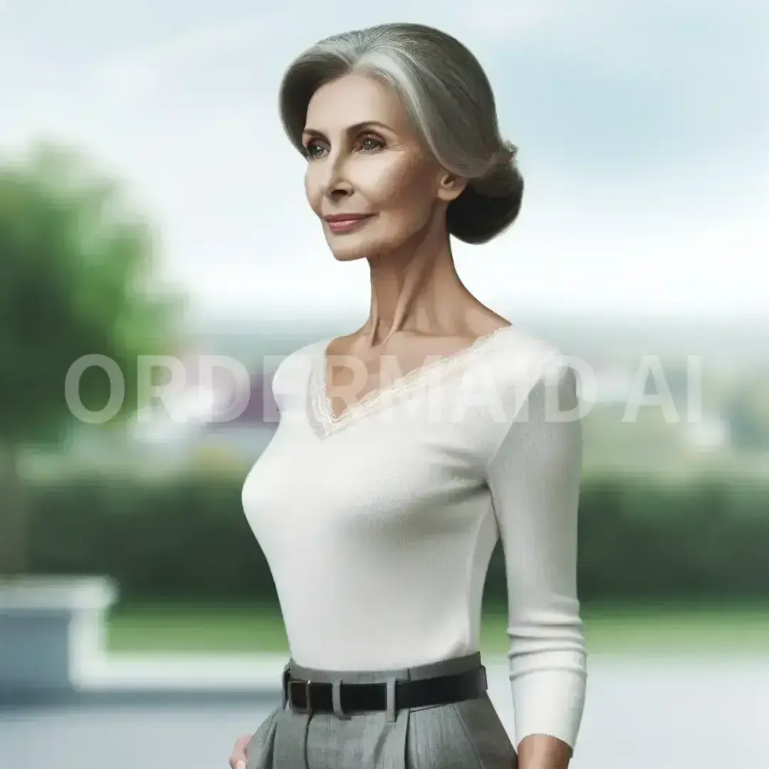 なんでも自由に生成 - 生成したい画像の指示を入力: 五十路美熟女スレンダー - AI画像 クラウドワークスAI