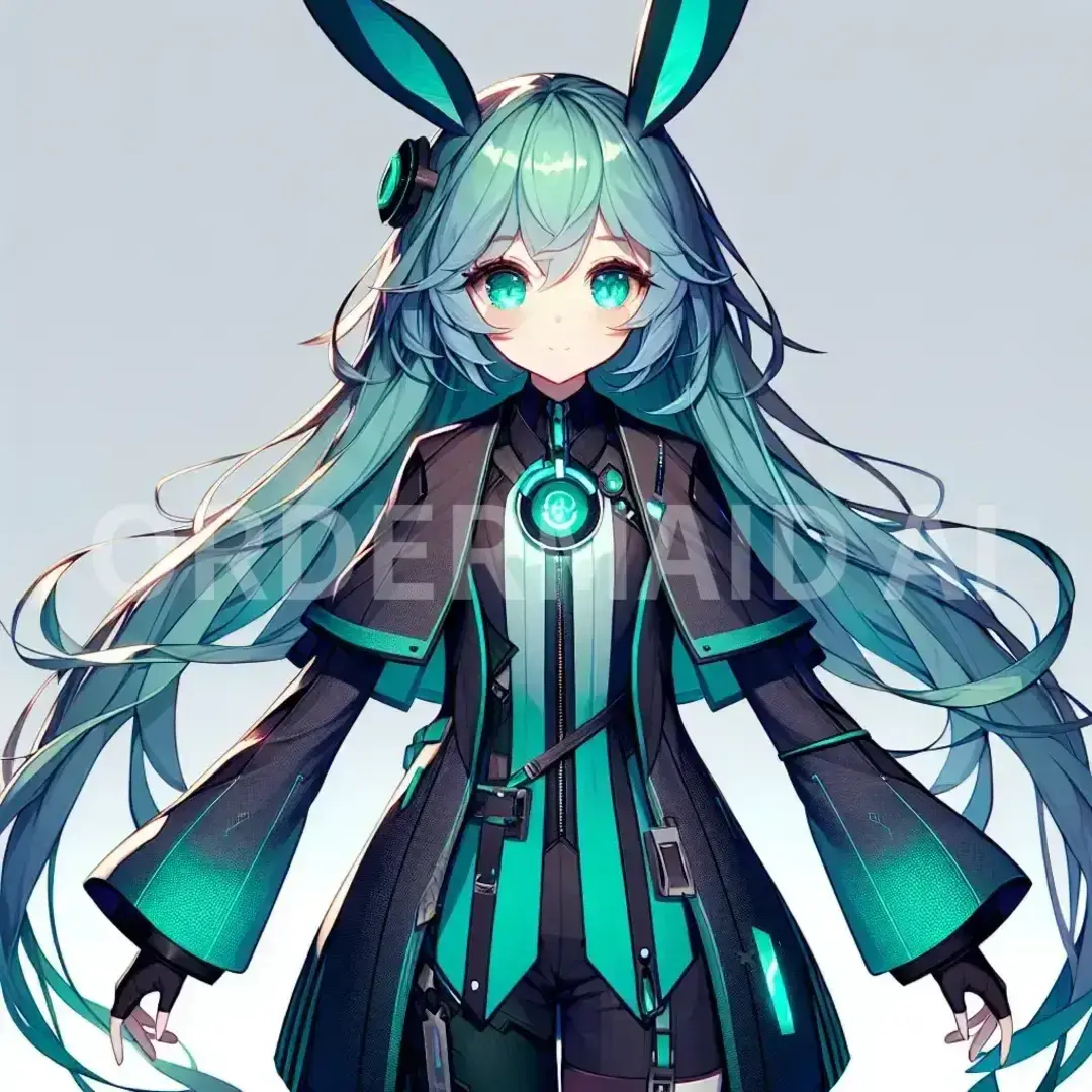 Vtuberの立ち絵メーカー - どんなイラストを生成したい？: 初音ミク - AI画像 クラウドワークスAI