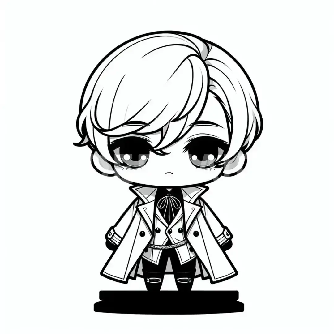 ねんどろいど - どんなイラストを生成したい？: ミステリアスな雰囲気の中性的な人 - AI画像 クラウドワークスAI