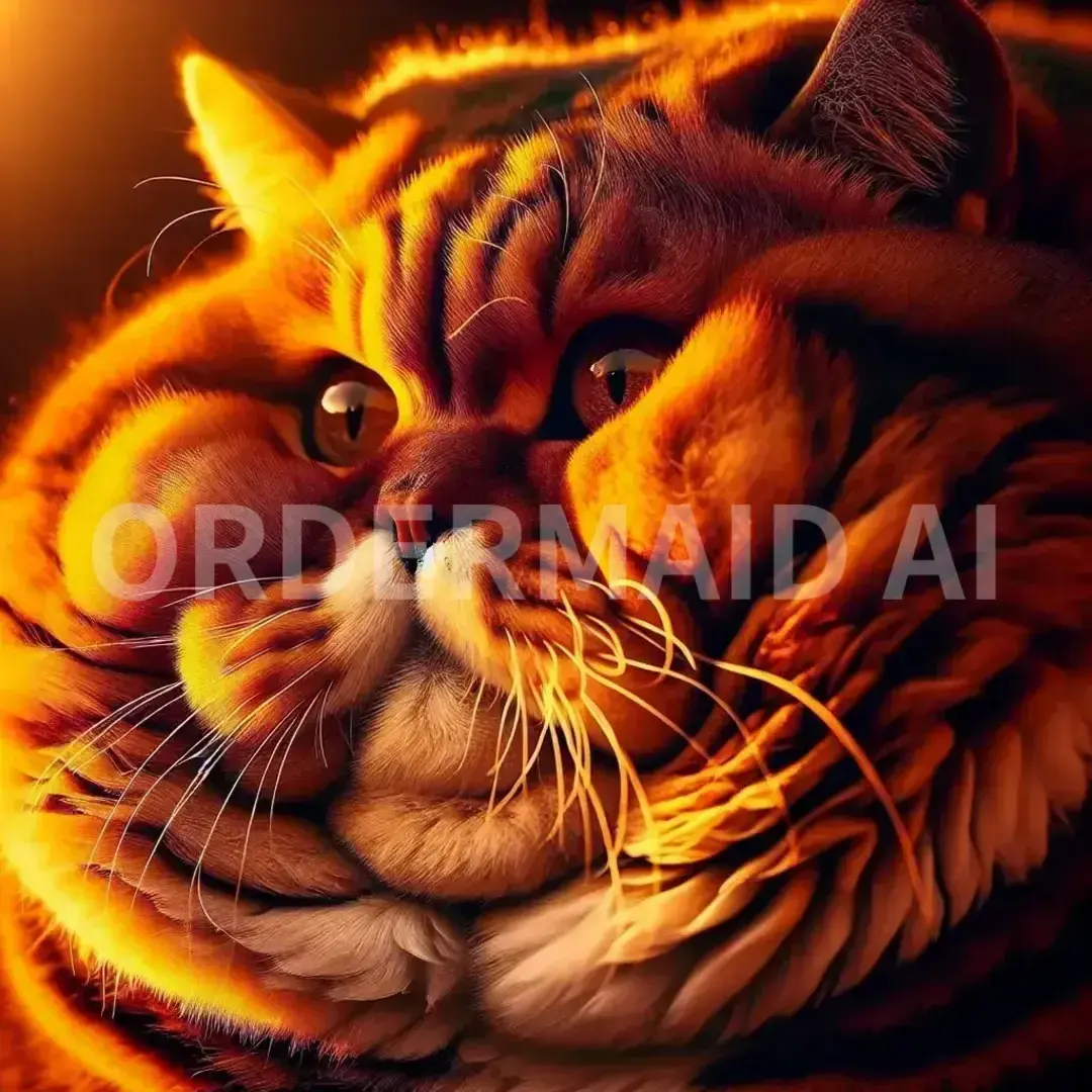 ナショナル・ジオグラフィック - どんな動物を生成したい？: ワイルドなムチムチ猫 - AI画像 クラウドワークスAI