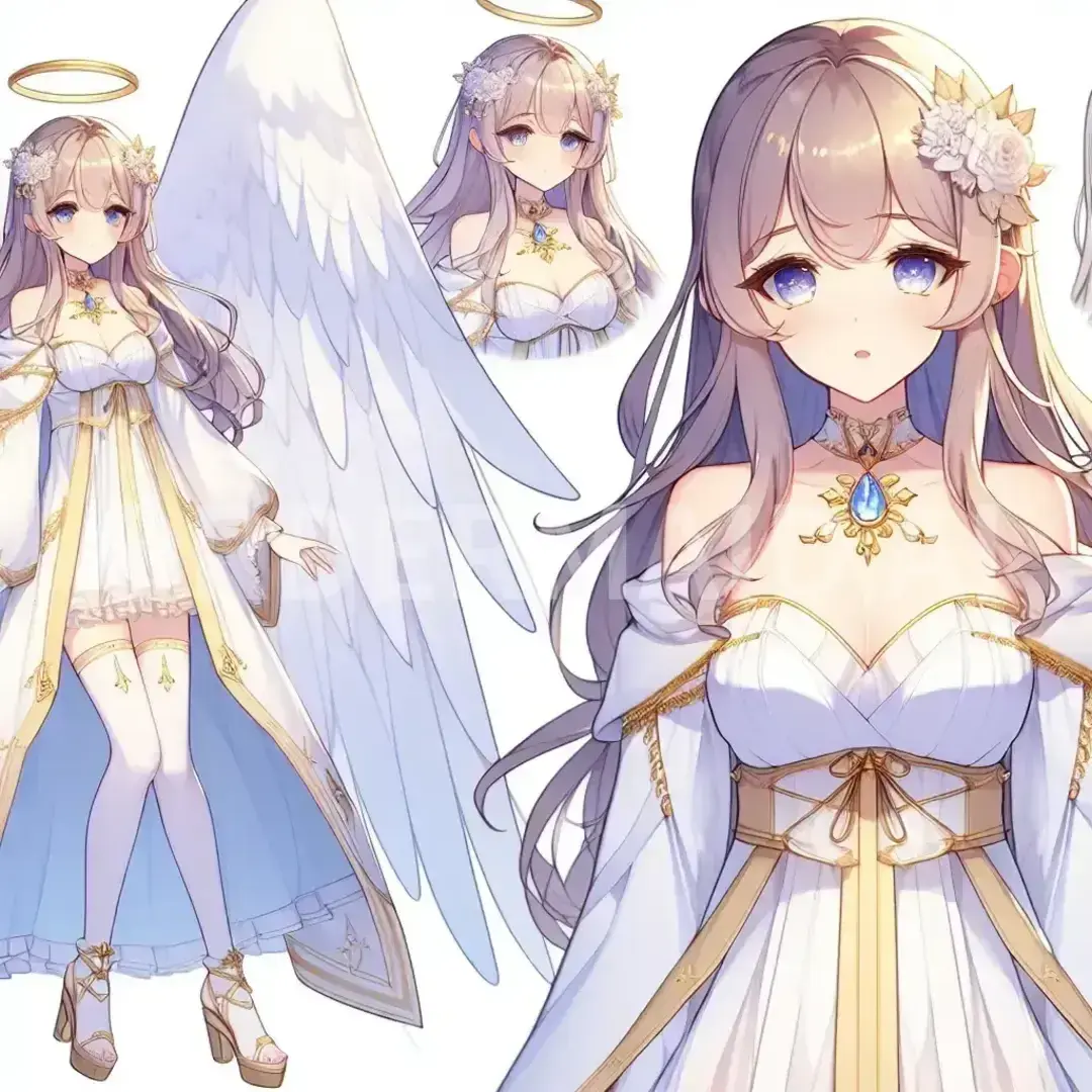 Vtuberの立ち絵メーカー - どんなイラストを生成したい？: 天使界隈 - AI画像 クラウドワークスAI