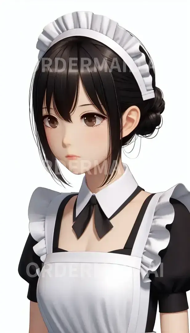 なんでも自由に生成 - 生成したい画像の指示を入力: 下着姿の女子高生メイド - AI画像 クラウドワークスAI