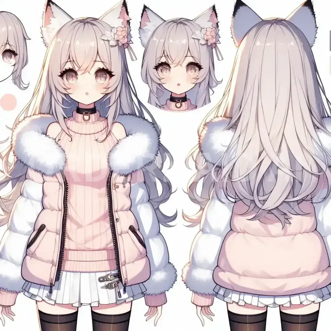 Vtuberの立ち絵メーカー - どんなイラストを生成したい？: 全裸のjk - AI画像 クラウドワークスAI