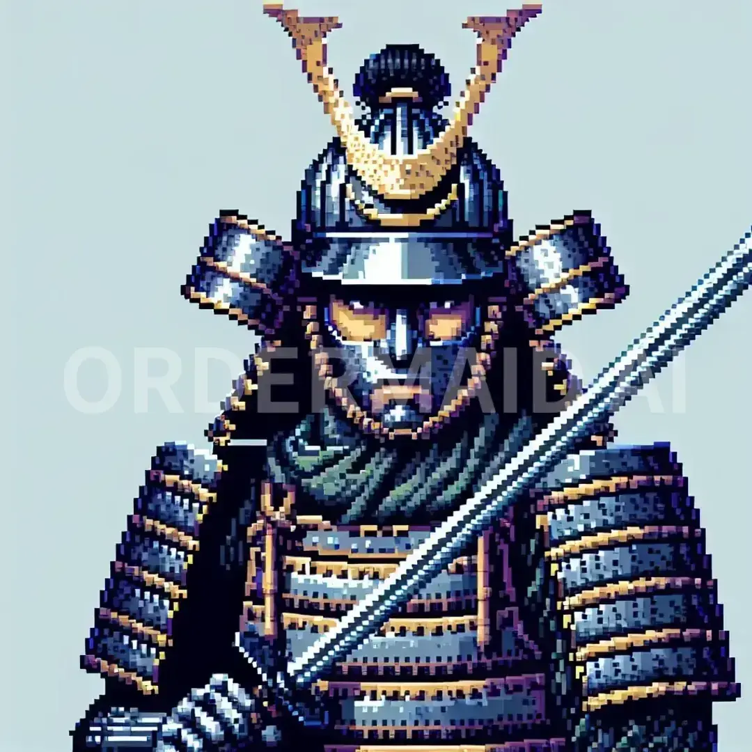 ドット絵メーカー - どんなイラストを生成したい？: サムライ - AI画像 クラウドワークスAI