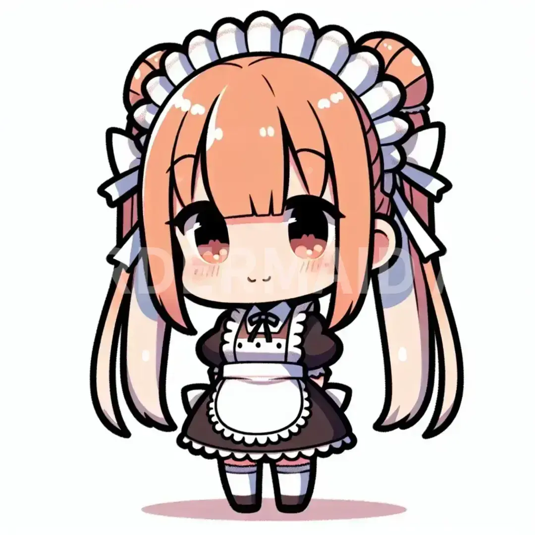ちびキャラ - どんなちびキャラを生成したい？: エロいメイドちゃん - AI画像 クラウドワークスAI