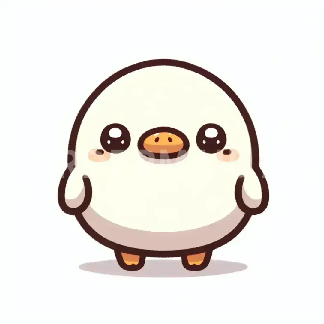 ちびキャラ - どんなちびキャラを生成したい？: かわいいドナルドダッグ - AI画像 クラウドワークスAI